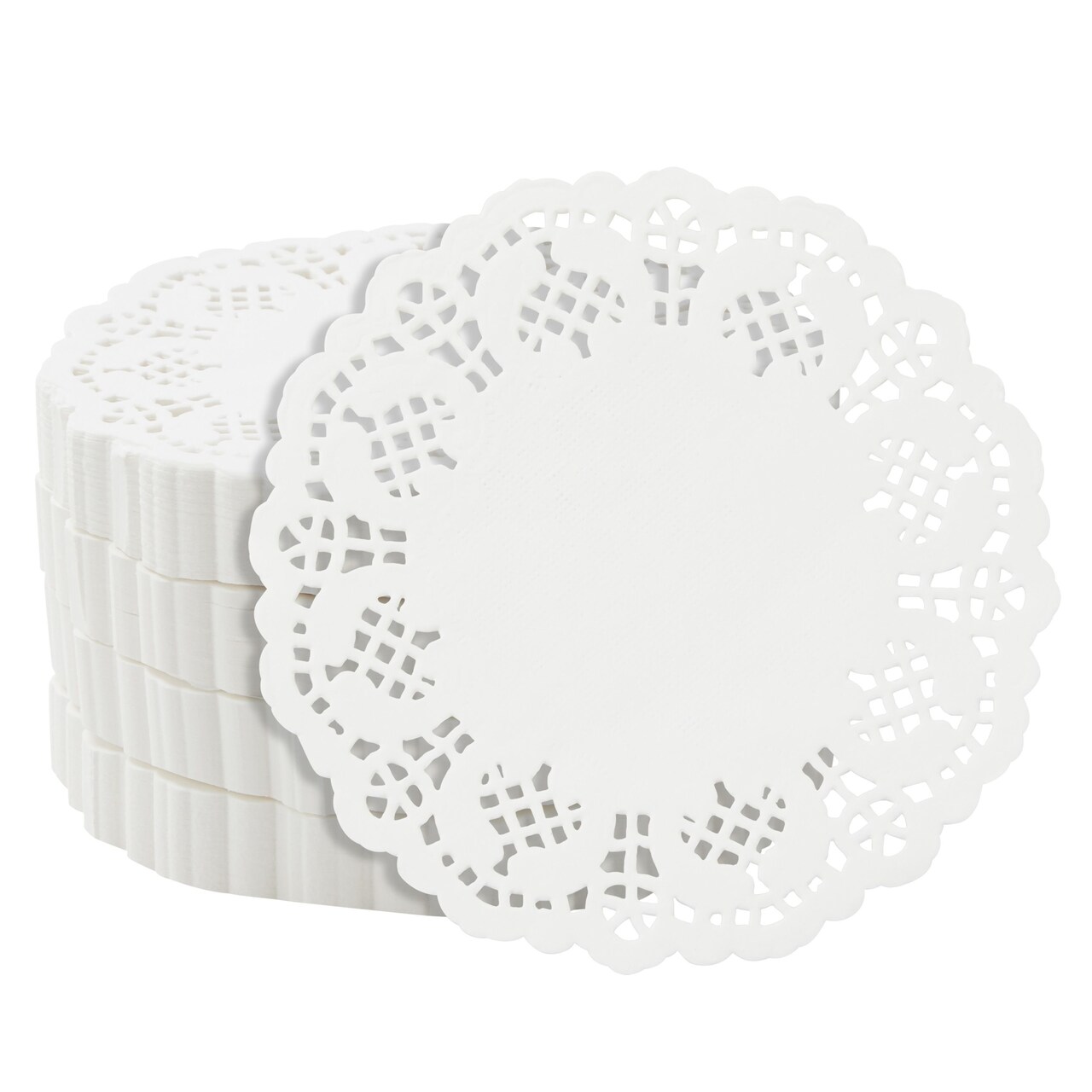 1000 Pack White 4 Inch Paper Lace Doilies for Desserts, Weddings, Baby  Showers, Table Decor